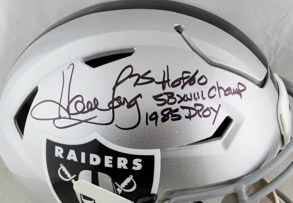 Howie Long Autographed Oakland Raiders Full Size SpeedFlex Helmet - Be –  The Jersey Source