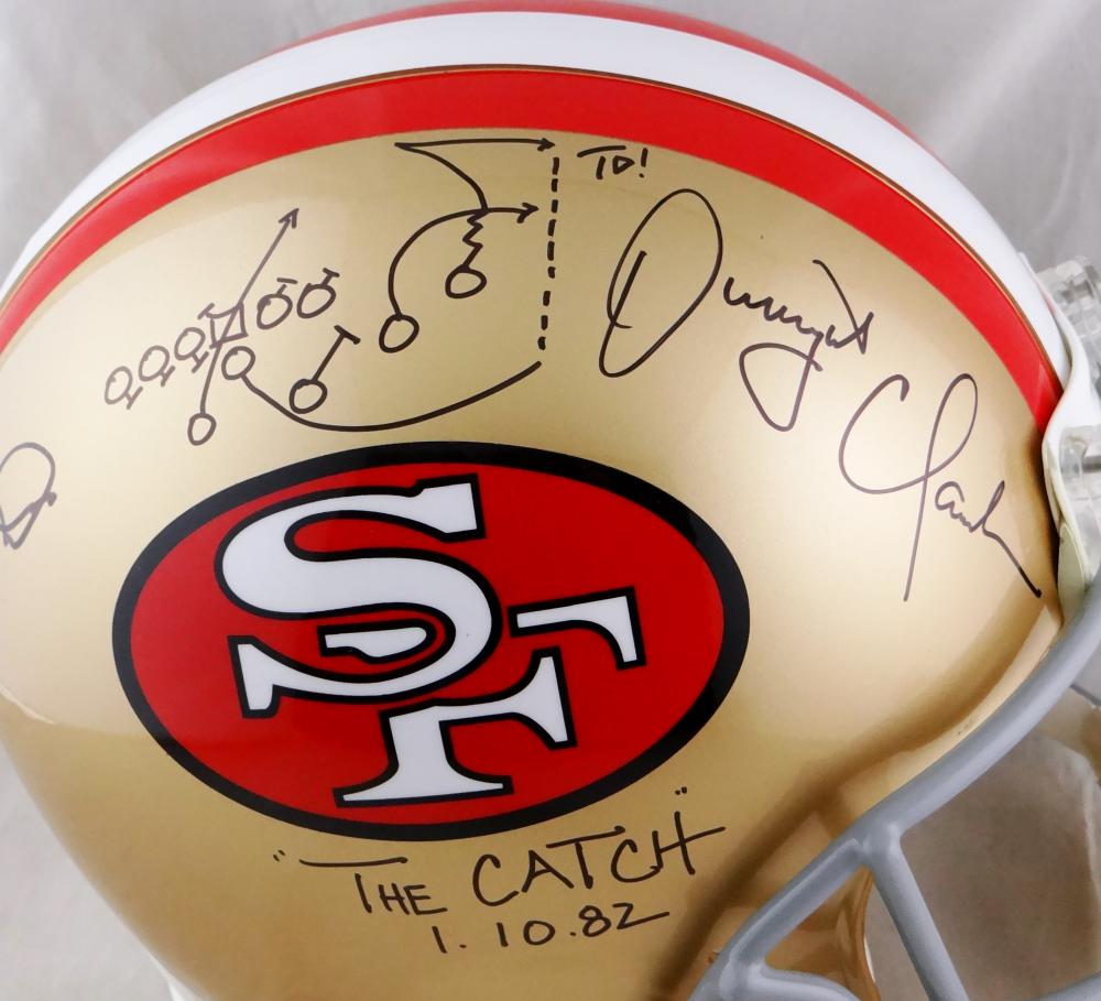 Dwight Clark Hand Signed  The Catch Photograph - CharityStars