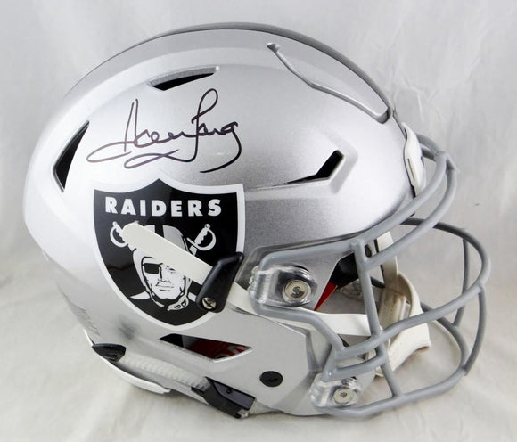 Howie Long Autographed Oakland Raiders Full Size SpeedFlex Helmet - Beckett W Auth *Black