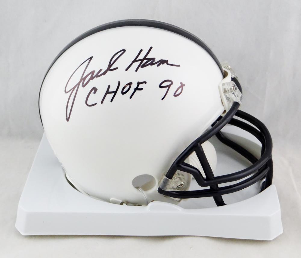 jack ham autographed mini helmet