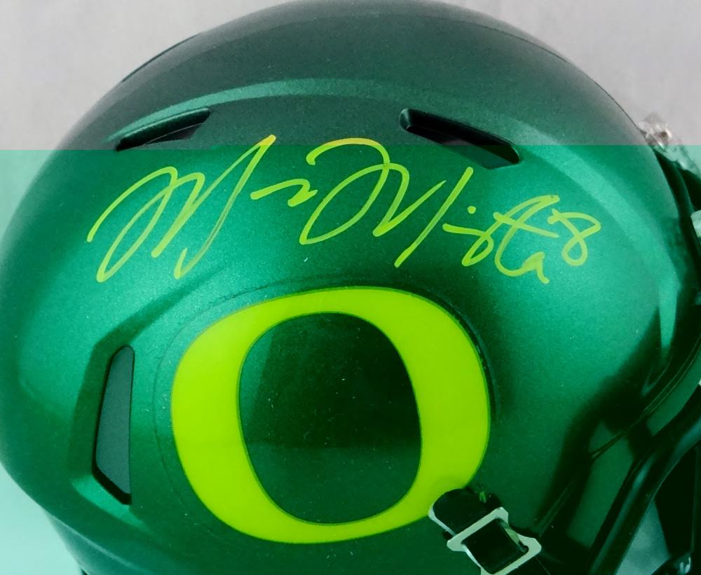 MARCUS MARIOTA SIGNED OREGON DUCKS YELLOW TB MINI HELMET PROOF HOLOGRAM J6