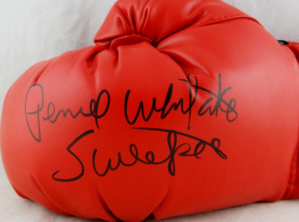 Pernell Whitaker Autographed Red Everlast Boxing Glove - JSA W