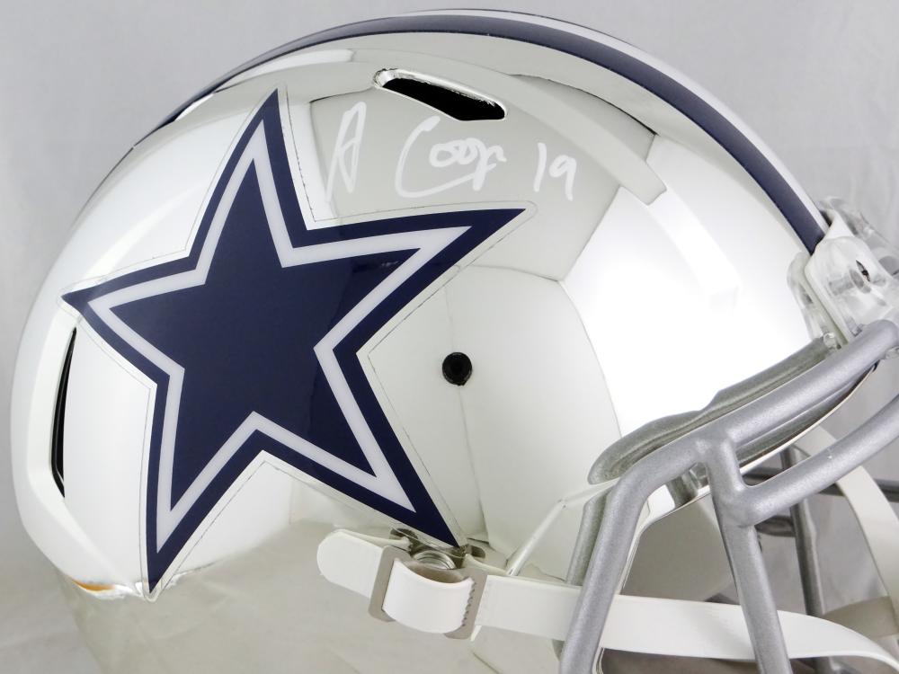 AMARI COOPER SIGNED DALLAS COWBOYS LUNAR FULL SIZE SPEED HELMET BECKETT