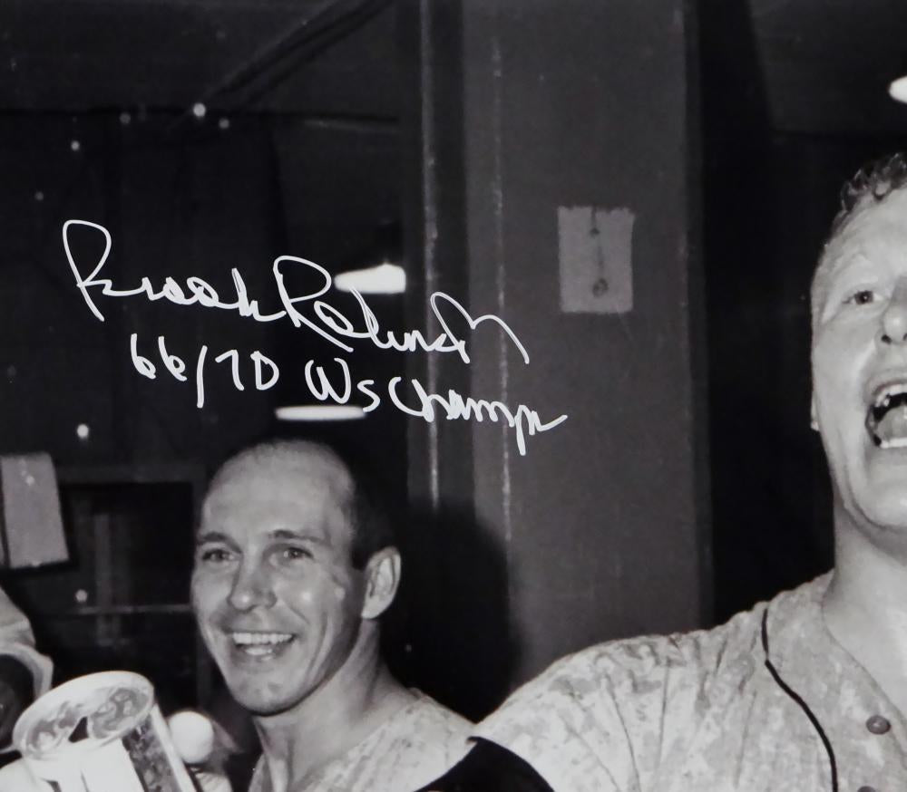 Brooks Robinson Boog Powell Autographed 16x20 B&W Photo w/ WS Champs - –  The Jersey Source