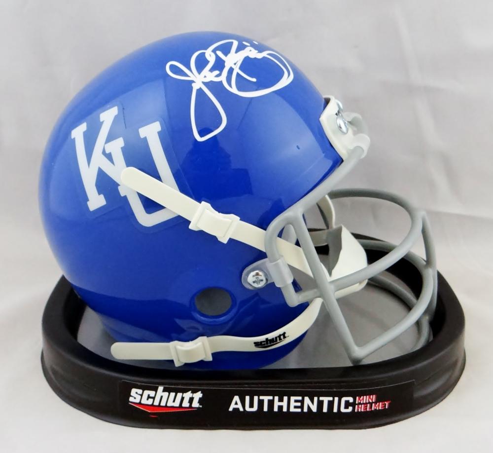 John Riggins Signed Autographed University of Kansas Mini Helmet