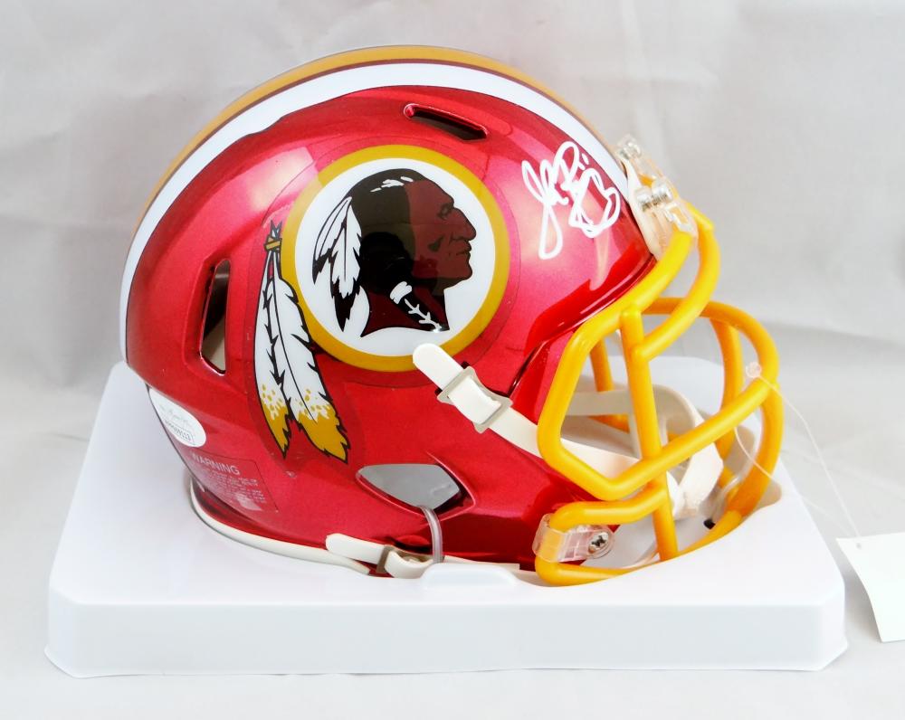 John Riggins Autographed Washington Redskins Logo Football- JSA W Auth –  The Jersey Source