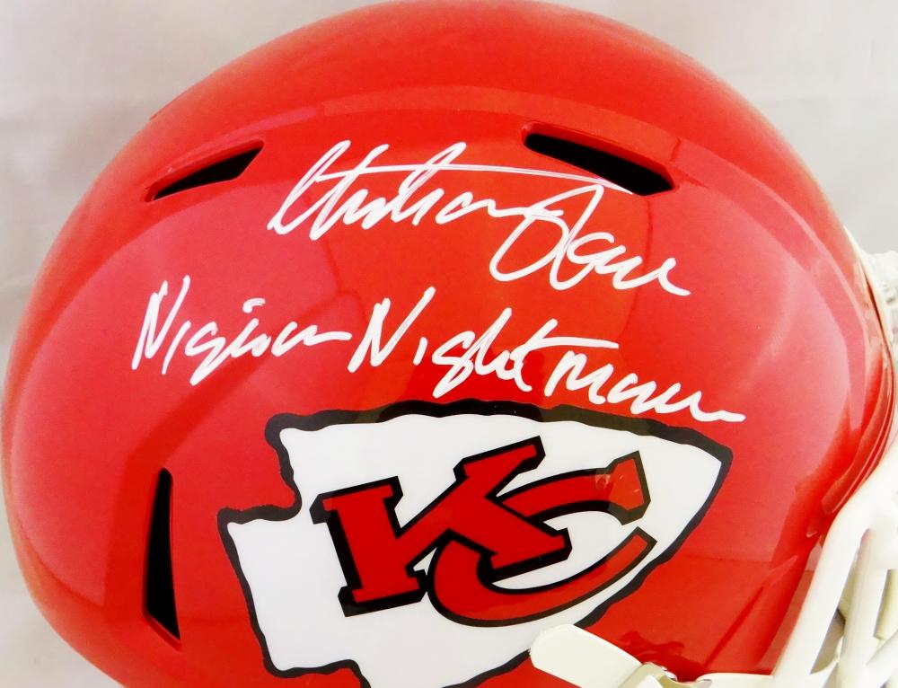 Christian Okoye Signed Autographed Kansas City Chiefs Full Size