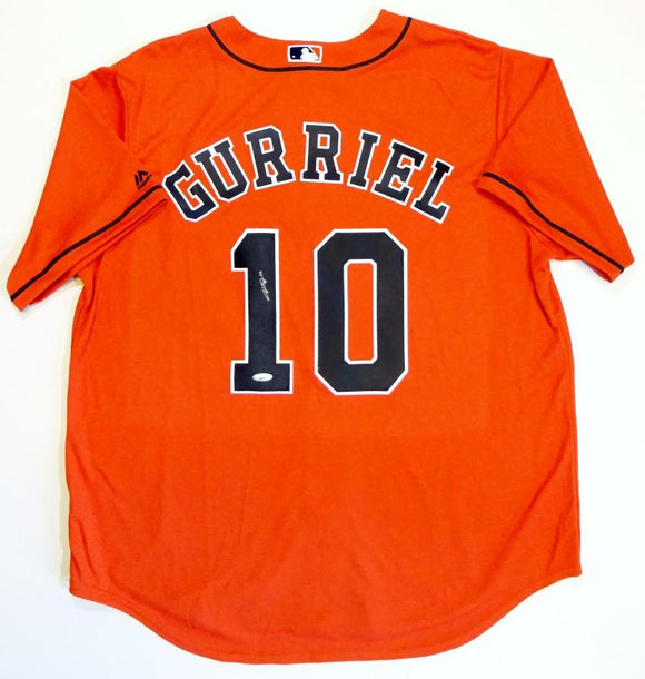 Yuli Gurriel Autographed Houston Astros Orange Majestic Jersey - Tristar Auth *1