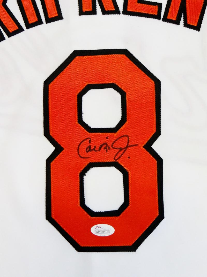 Cal Ripken, Jr. Signed Jersey. Exceptional Majestic white home, Lot #12521