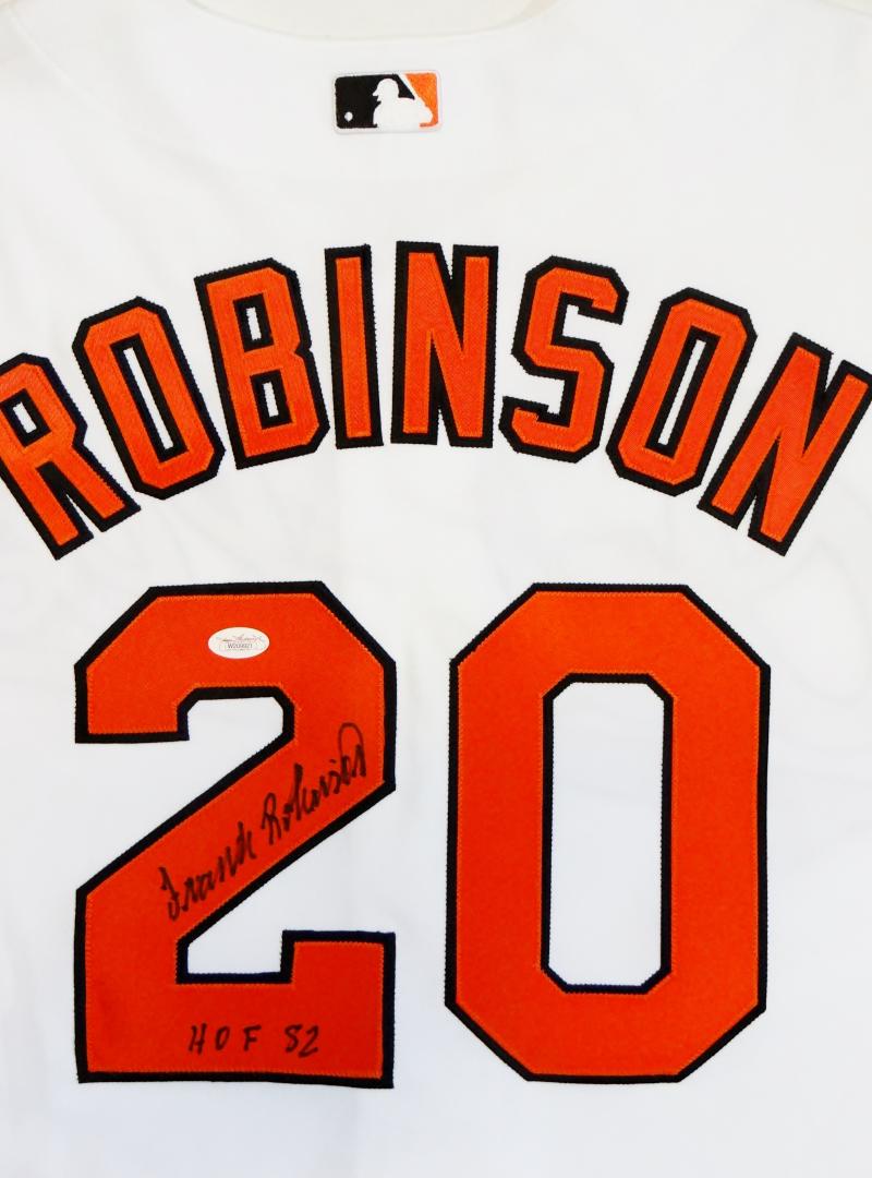 FRANK ROBINSON Signed Orioles Baseball Jersey -PSA Authenticated