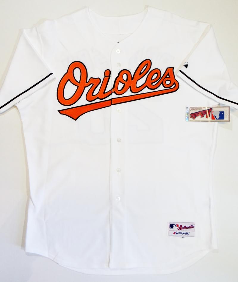 Frank Robinson Signed Orioles White Majestic Authentic Jersey w