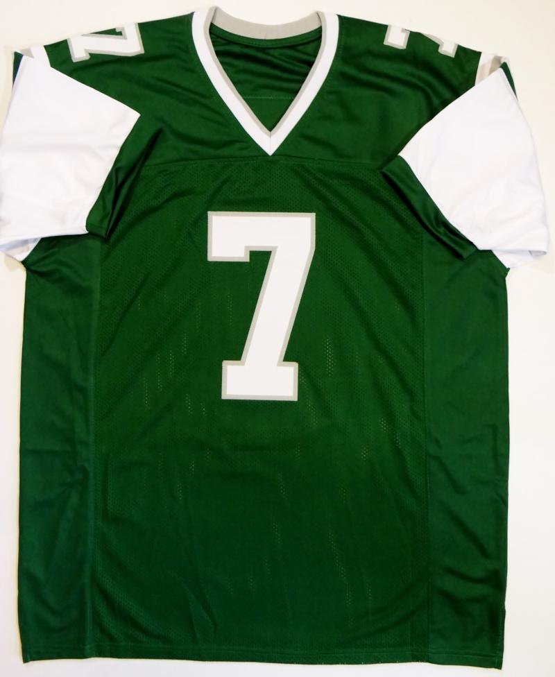 Ron Jaworski Autographed Green Pro Style Jersey- JSA Witnessed Auth *7