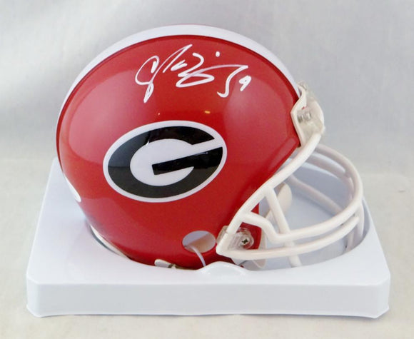 Champ Bailey Autographed Georgia Bulldogs Mini Helmet-JSA W Auth *White