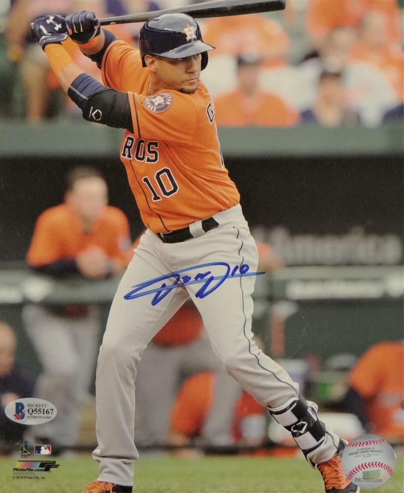 Yuli Gurriel Autographed Houston Astros 8x10 Swinging PF Photo - JSA Auth  Blue at 's Sports Collectibles Store
