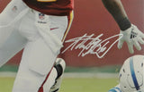 Adrian Peterson Autographed Washington Redskins 16x20 Vs Colts PF - Beckett Auth *Silver