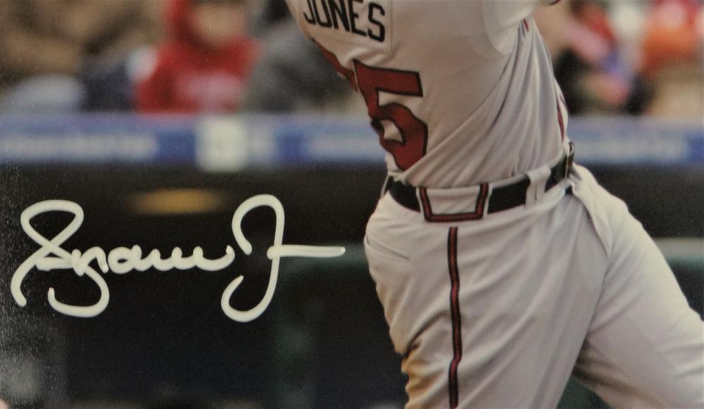 Andruw Jones Signed Atlanta Braves 8x10 Batting Post Swing PF- JSA W A –  The Jersey Source