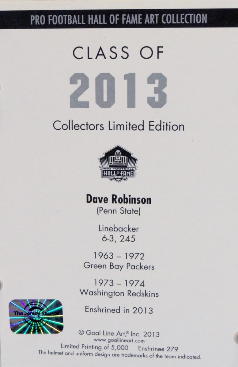 Dave Robinson  Pro Football Hall of Fame