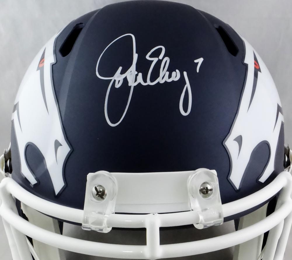 Autographed John Elway NFL Helmets, Autographed Helmets, John