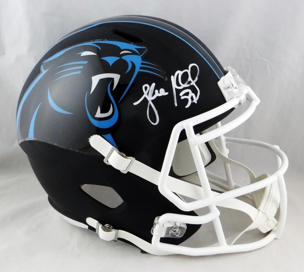 Luke Kuechly Autographed Carolina Panthers F/S Flat Black Helmet