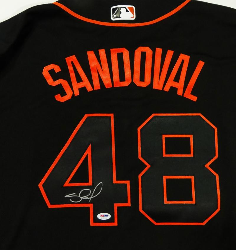 Pablo Sandoval Autographed Black San Francisco Giants Jersey- PSA/DNA Auth