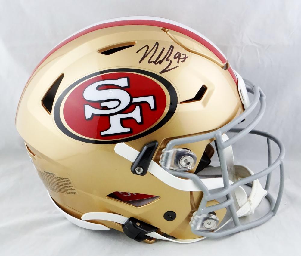 Nick Bosa Autographed San Francisco 49ers Red Authentic Helmet