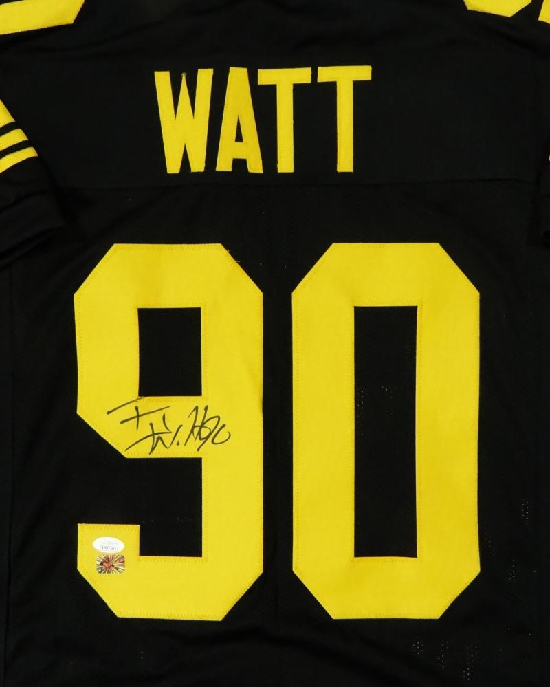 TJ Watt Autographed Black Color Rush Pro Style Jersey- JSA Witnessed A –  The Jersey Source