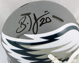 Brian Dawkins Autographed Philadelphia Eagles AMP Speed Mini Helmet- JSA W Auth *Black
