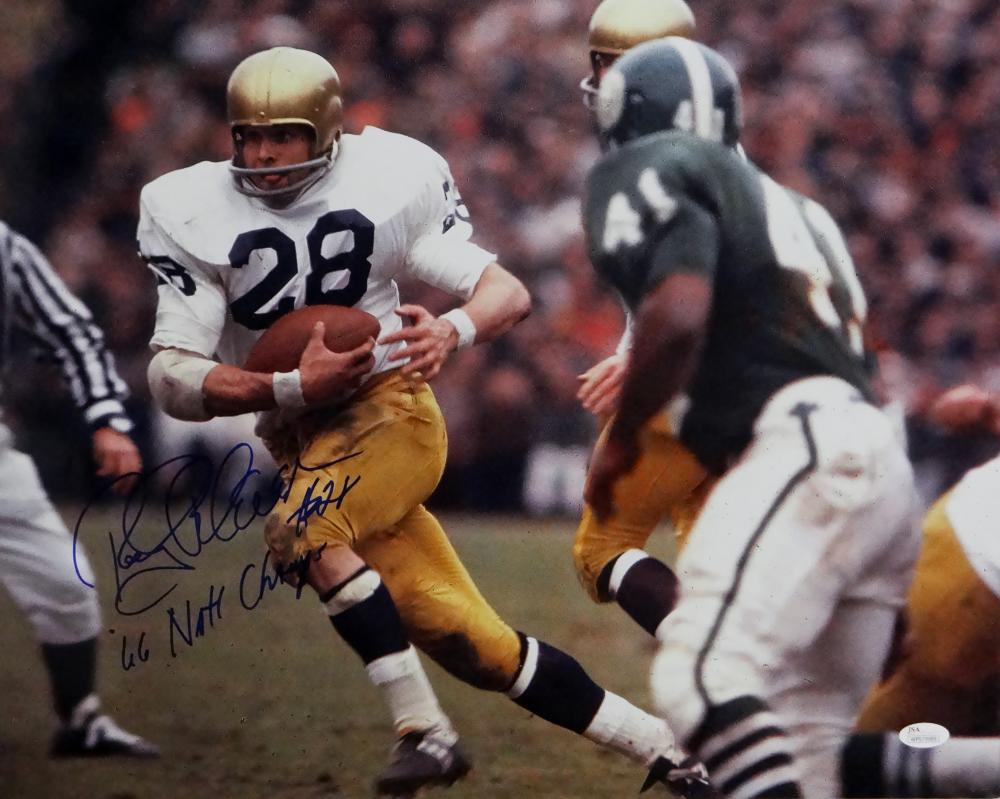 Rocky Bleier Autographed Notre Dame 16x20 Running Photo w/ Nat'l Champ –  The Jersey Source