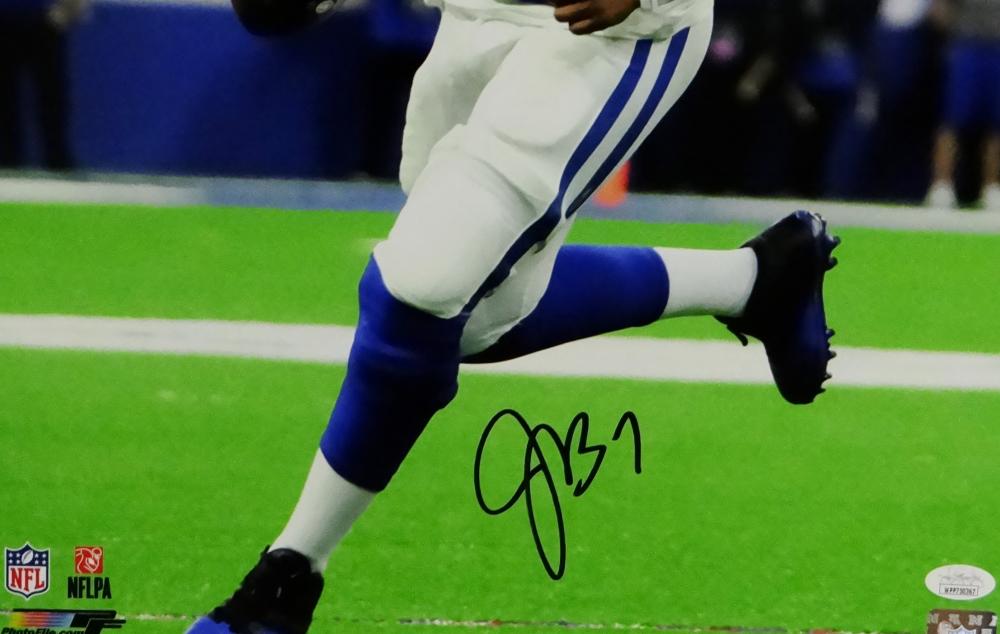 Jacoby Brissett Autographed Indianapolis Colts 16x20 Running w/ Ball P –  The Jersey Source