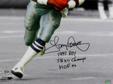 Tony Dorsett Autographed Dallas Cowboys 16x20 PF BW Spotlight Photo w/ 3 Insc- Beckett Auth *Black