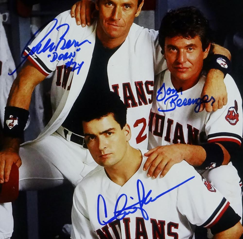 Major League Charlie Sheen Autographed 11x14 Movie Phot