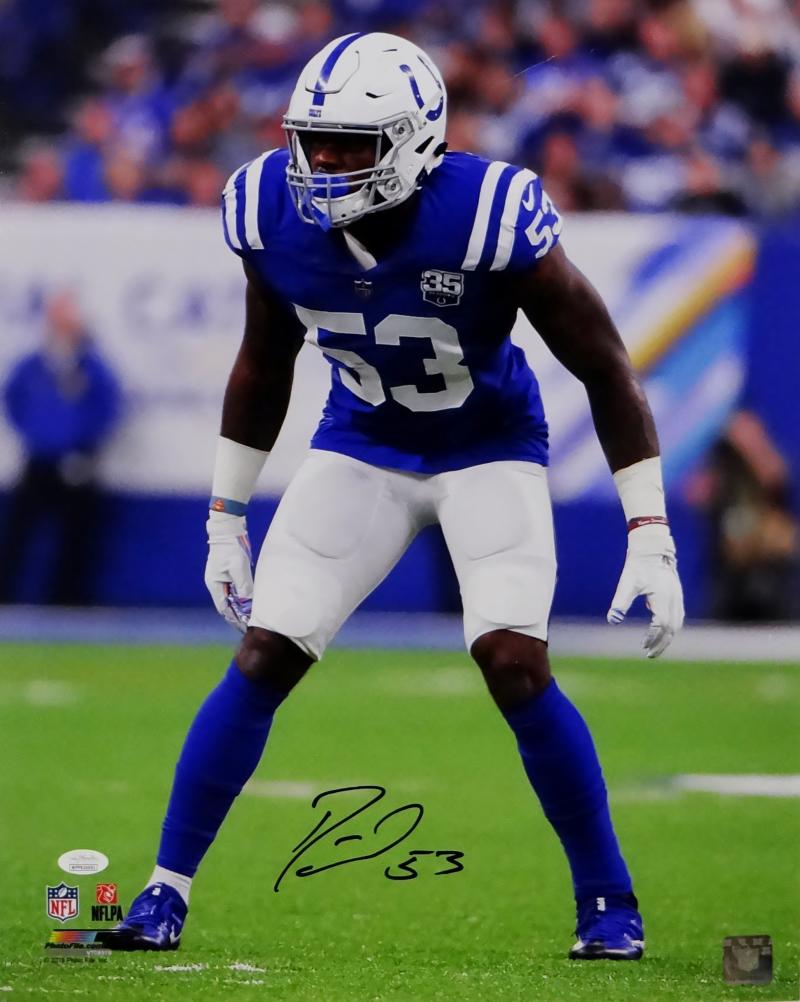 Darius Leonard Indianapolis Colts Signed/Auto 16x20 Photo