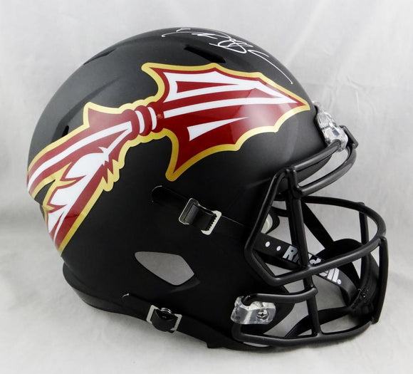 Deion Sanders Autographed Florida State Seminoles F/S AMP Speed Helmet- Beckett Auth Image 1