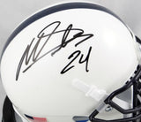 Miles Sanders Autographed Penn State Schutt Mini Helmet- Beckett Auth *Black