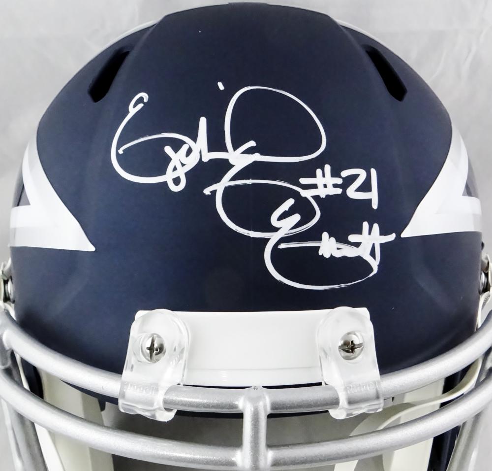 Ezekiel Elliott Signed Dallas Cowboys Current Authentic NFL Helmet