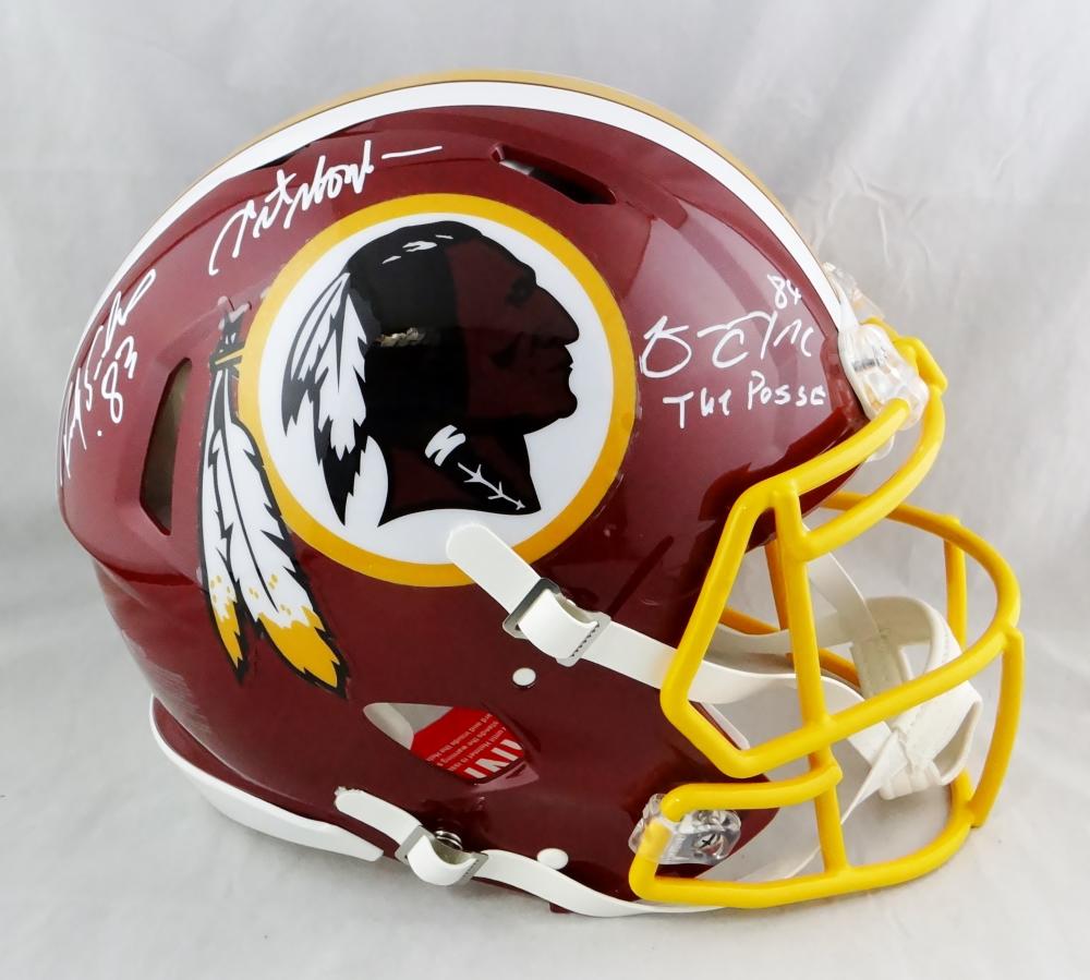 Ricky Sanders Autographed Washington Speed Mini Helmet w/HTTR- Beckett –  The Jersey Source