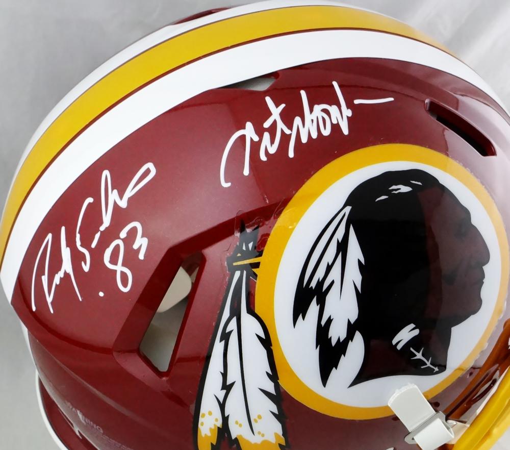 Ricky Sanders Autographed Washington Speed Mini Helmet w/HTTR- Beckett –  The Jersey Source