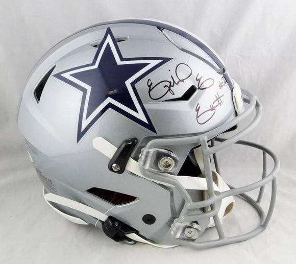 Ezekiel Elliott Autographed Dallas Cowboys F/S SpeedFlex Authentic Helmet- Beckett Auth Image 1