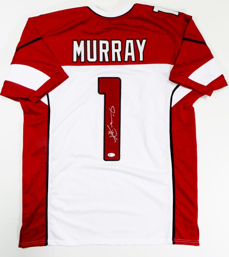 Kyler Murray Autographed Pro Style White Jersey- Beckett W Black