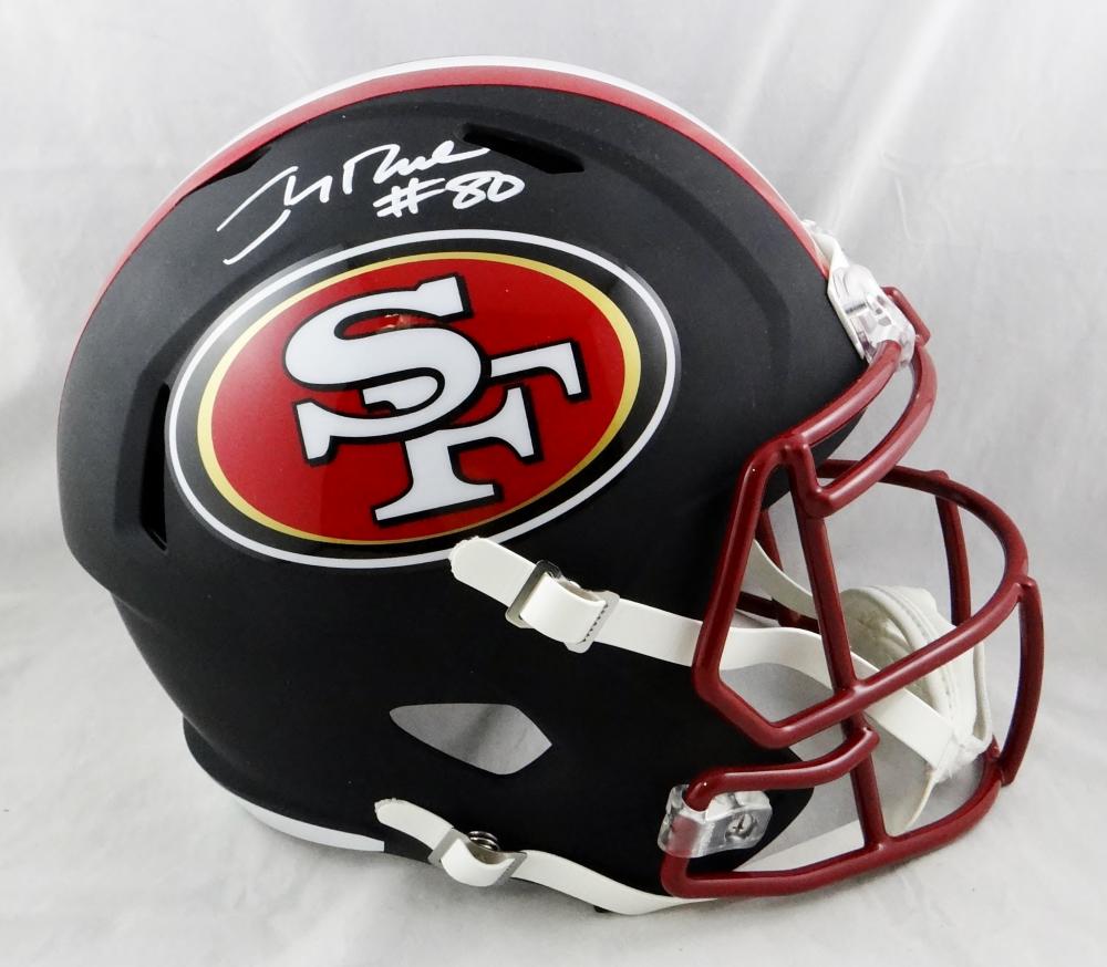 San Francisco 49ers Flat Black Riddell NFL Football Speed Mini