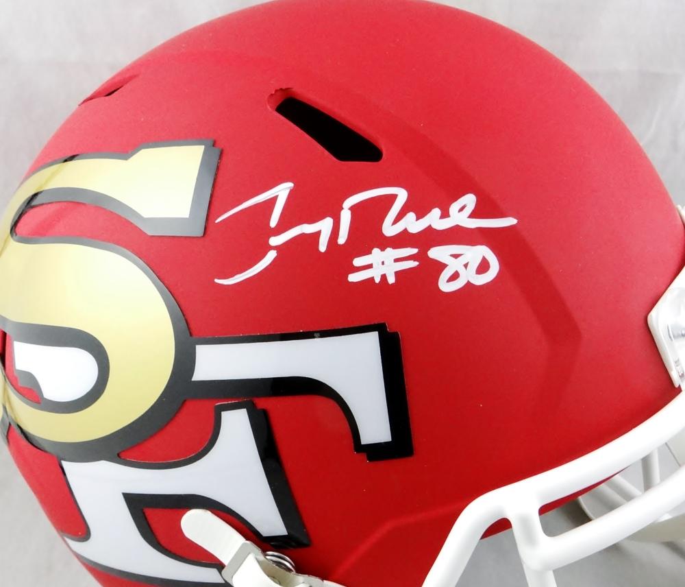 Jerry Rice Autographed San Francisco 49ers F/S Salute to Service Speed –  The Jersey Source