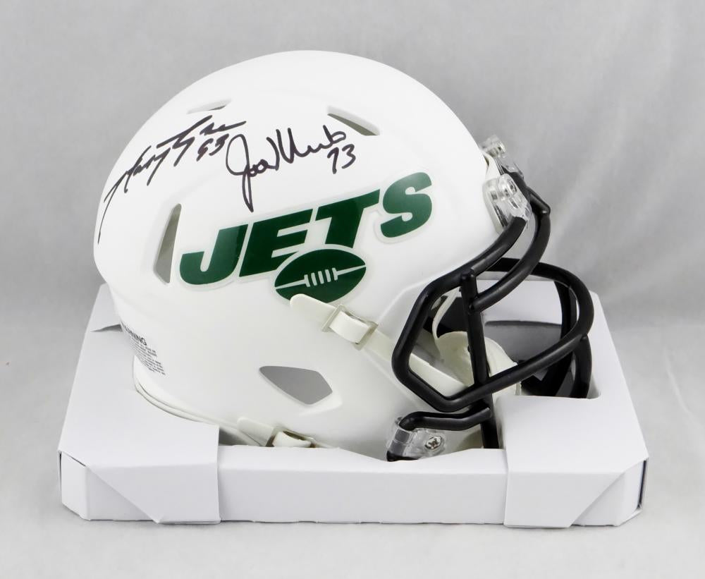 Joe Klecko Signed Jets Matte Black Speed Mini-Helmet Inscribed NY Sack  Exchange (PSA COA)