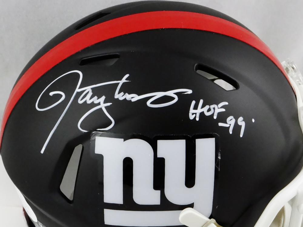 Autographed Lawrence Taylor Mini Helmet - NY Eclipse w HOF