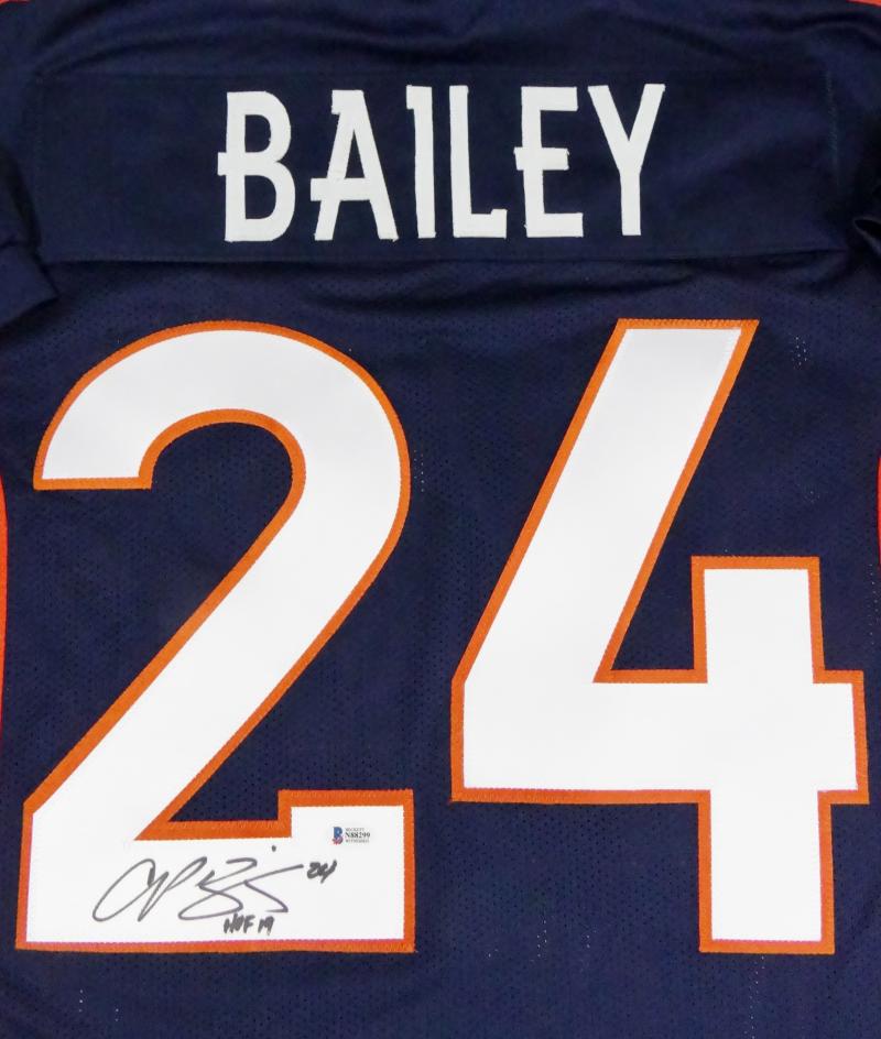 Champ Bailey Autographed Blue Pro Style Jersey w/ HOF - Beckett Auth * –  The Jersey Source