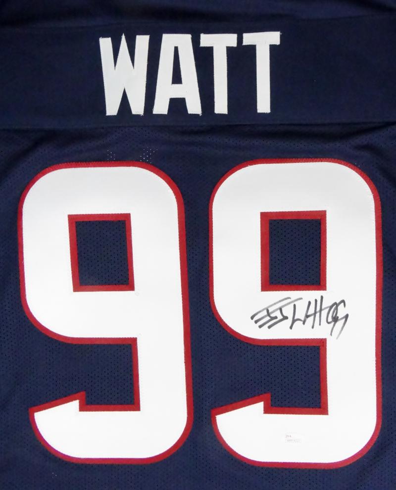 JJ Watt Autographed White Pro Style Jersey - JSA W Auth *R9 – The Jersey  Source