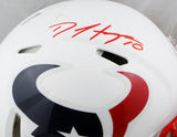 DeAndre Hopkins Autographed Houston Texans F/S Flat White Speed Authentic Helmet - JSA W Auth *