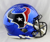 DeAndre Hopkins Autographed Houston Texans F/S Chrome Authentic Helmet - JSA W Auth *
