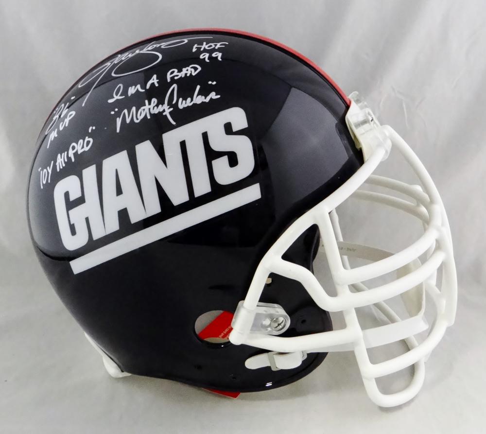 Lawrence Taylor Autographed Full Size Authentic NY Giants Throwback Helmet  - Detroit City Sports