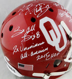 Brian Bosworth Autographed OU Sooners F/S Speed ProLine Helmet w/5 Insc- Beckett Auth *White