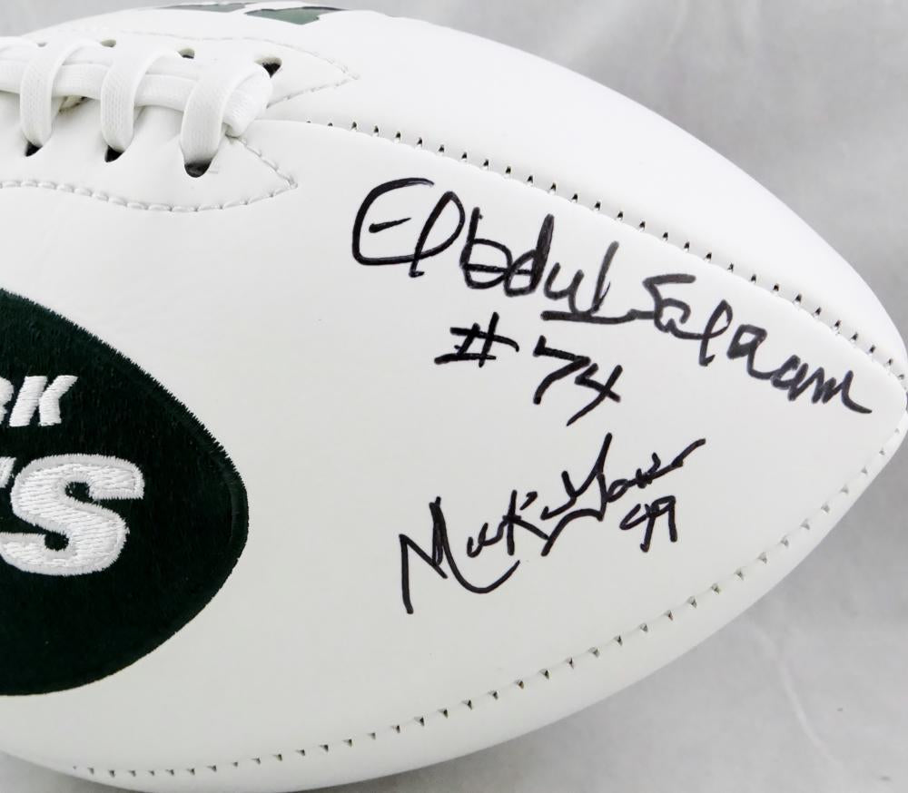 Sack Exchange Autographed New York Jets Logo Football - JSA W Auth *Bl –  The Jersey Source